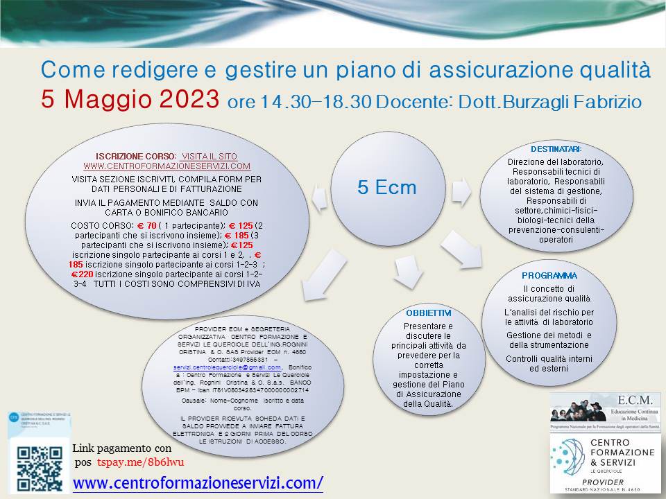 Course Image Come redigere e gestire un piano di assicurazione qualità