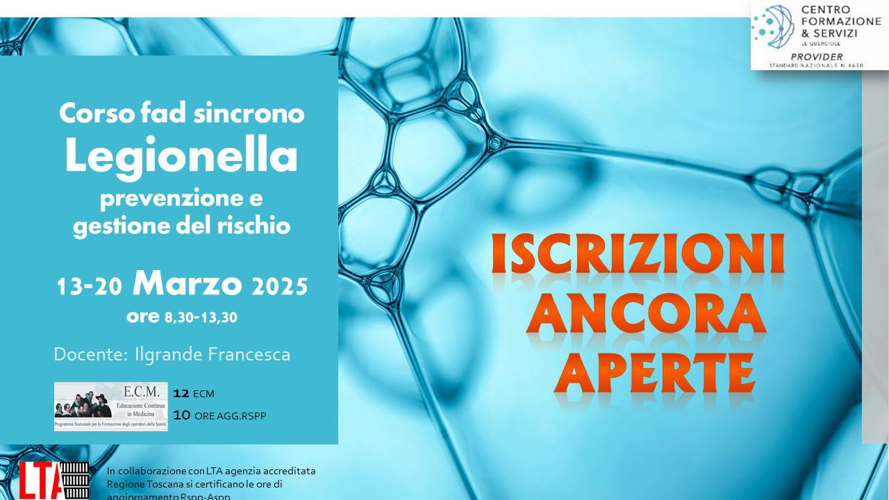 Course Image Legionella prevenzione e gestione del rischio